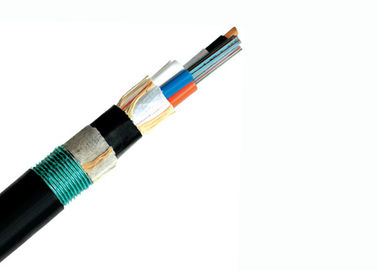 Doppio cavo a fibre ottiche corazzato di singolo modo del rivestimento, cavo a fibra ottica della rete GYTY53